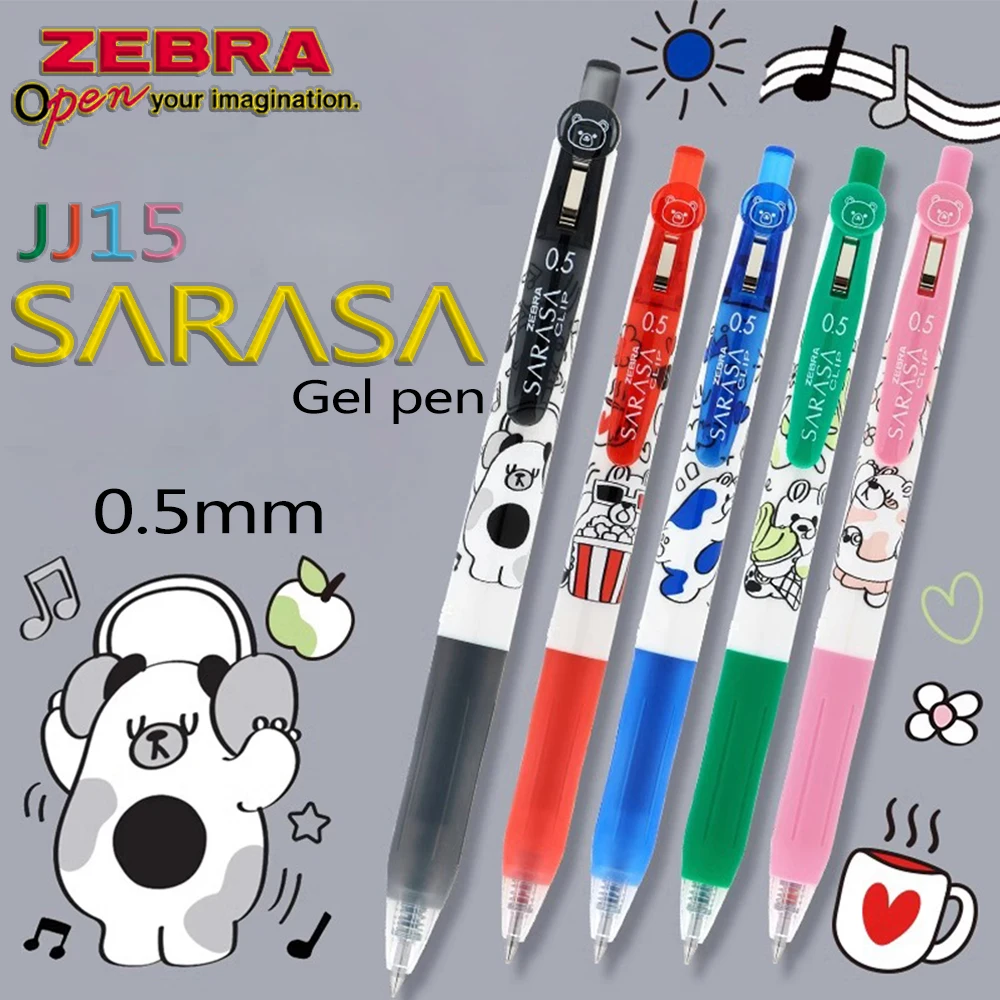 1PC Japan ZEBRA Cartoon Limited Gel Pen JJ15 SARASA Quick Drying 0.5mm Pens for Writing Kawaii School Supplies Stationery
1PC Japan ZEBRA Cartoon Limited Gel Pen JJ15 SARASA Quick Drying 0.5mm Pens for Writing Kawaii School Supplies Stationery