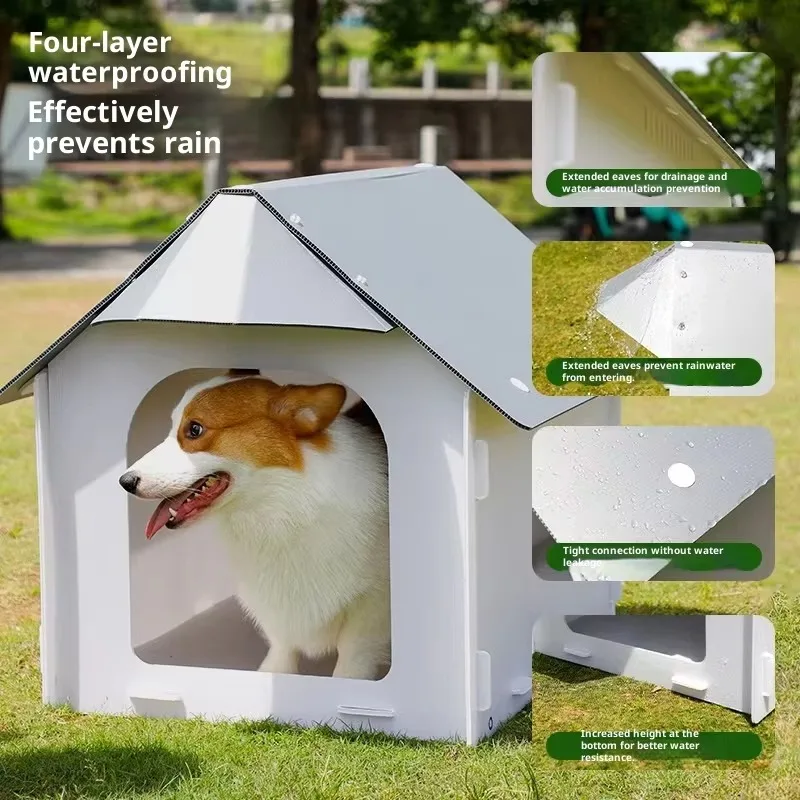 Outdoor Sun protection and Warmth Dog House - Thickened to Withstand Pressure and Prevent Multiple Pets Sharingx
Outdoor Sun protection and Warmth Dog House - Thickened to Withstand Pressure and Prevent Multiple Pets Sharingx