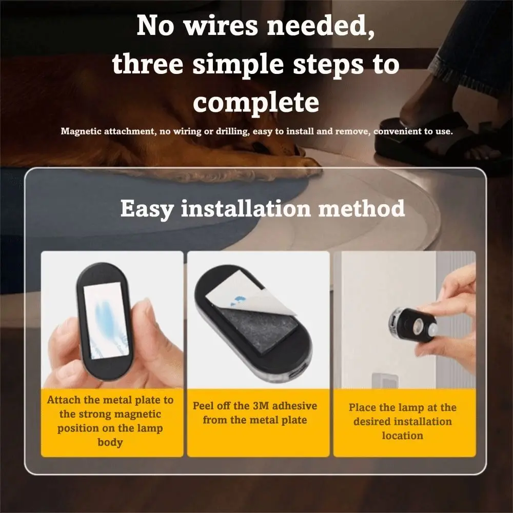 Type-c Motion Sensor Night Light Energy-Saving Wireless Rechargeable Night Light Magnetic Attraction Auto Brightness
Type-c Motion Sensor Night Light Energy-Saving Wireless Rechargeable Night Light Magnetic Attraction Auto Brightness