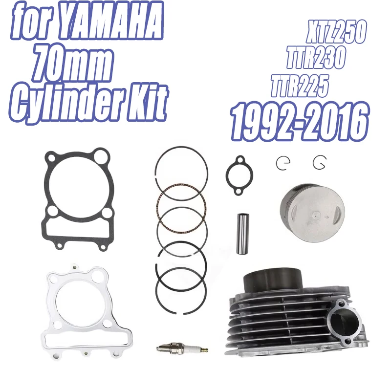 74mm Big Bore Motorcycle 225cc Engine Cylinder Piston Set For YAMAHA TTR225 XT225 TTR230 TTR XT 225 1992-2016 1S4-E1311-00-A0
74mm Big Bore Motorcycle 225cc Engine Cylinder Piston Set For YAMAHA TTR225 XT225 TTR230 TTR XT 225 1992-2016 1S4-E1311-00-A0