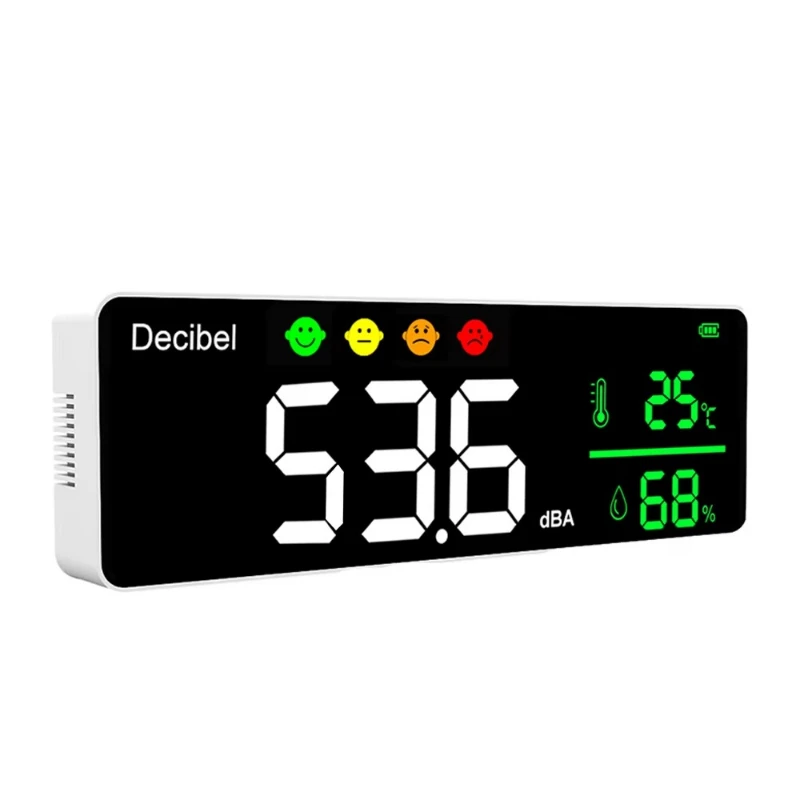 Sound Level Detector Supports Data Storage Thermohygrometer Wall Mounted Decibel Meter
Sound Level Detector Supports Data Storage Thermohygrometer Wall Mounted Decibel Meter