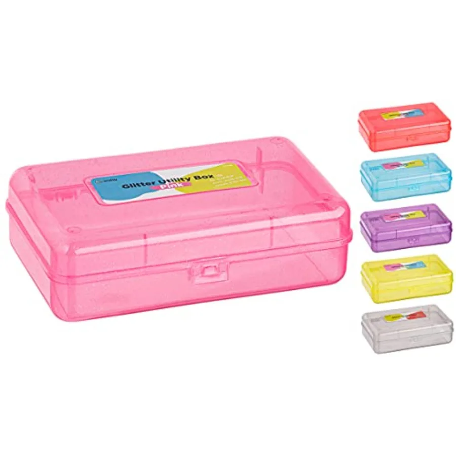 Plastic Pencil Box with Snap Closure Lids, Small Utility Storage Crayon School and Office Supplies Case Organizer, Also Availab
Plastic Pencil Box with Snap Closure Lids, Small Utility Storage Crayon School and Office Supplies Case Organizer, Also Availab