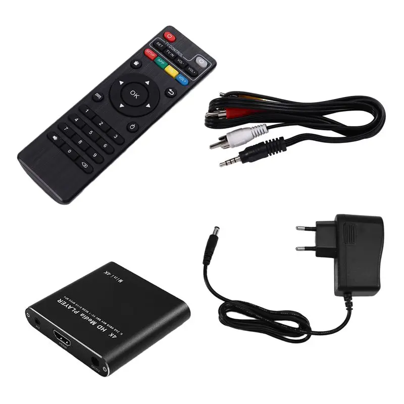 AA08-TV Box Мультимедийный плеер Full HD 4K USB Внешний с SD Media HDD-плеер
AA08-TV Box Мультимедийный плеер Full HD 4K USB Внешний с SD Media HDD-плеер