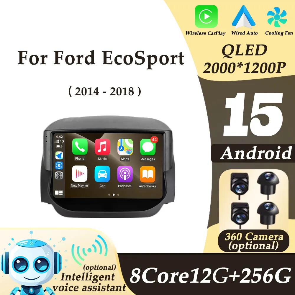 Wireless CarPlay Android 15 for Ford EcoSport 2014 - 2018 Split Screen Car Radio Video Multimedi Player GPS Navi DSP 2K QLED BT
Wireless CarPlay Android 15 for Ford EcoSport 2014 - 2018 Split Screen Car Radio Video Multimedi Player GPS Navi DSP 2K QLED BT