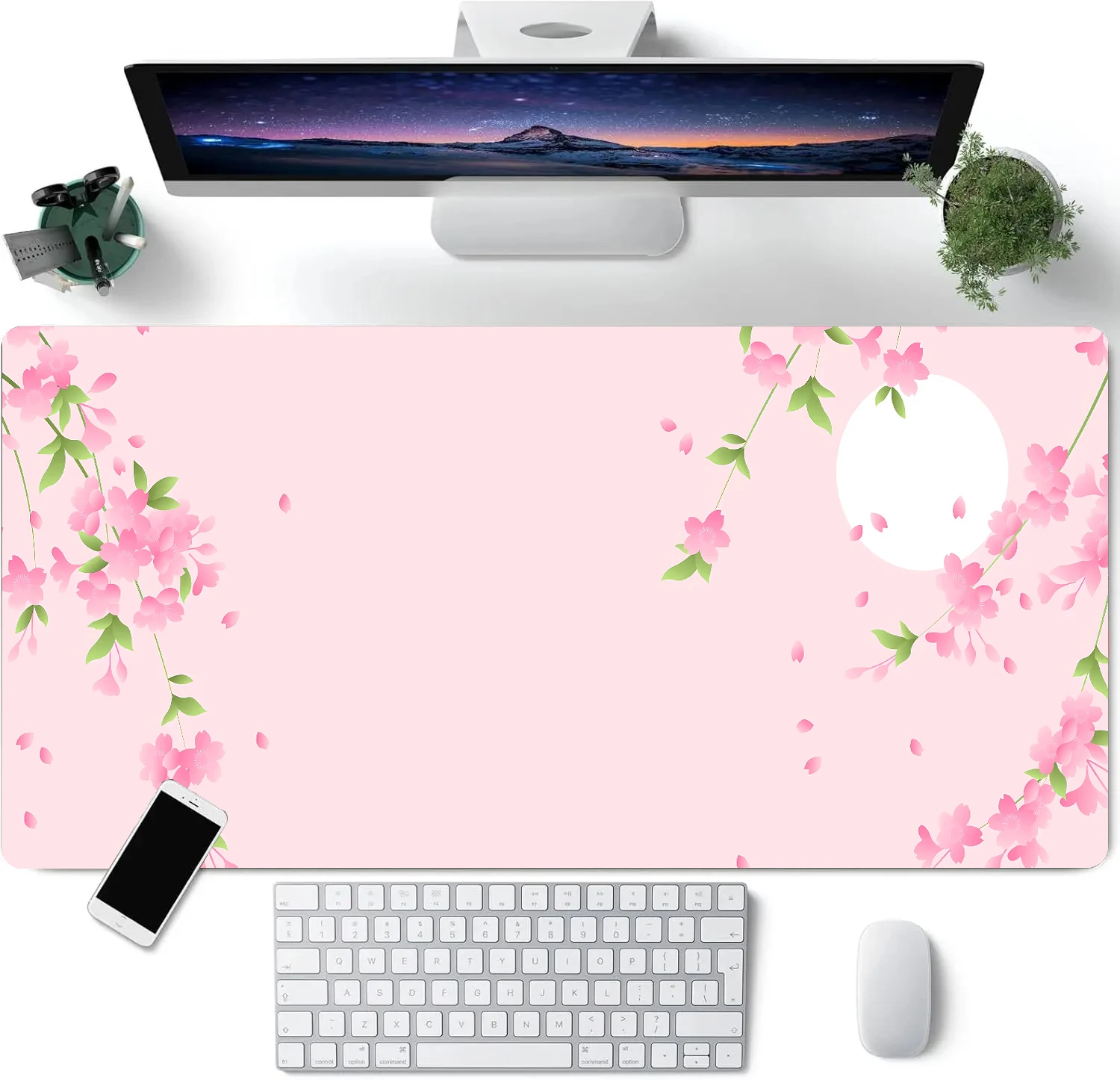 Pink Cherry Blossom and Moon Mouse Pad Large Computer Office Game Mat Rubber Non-slip Gaming Accessories Keyboard Long Desk Pads
Pink Cherry Blossom and Moon Mouse Pad Large Computer Office Game Mat Rubber Non-slip Gaming Accessories Keyboard Long Desk Pads