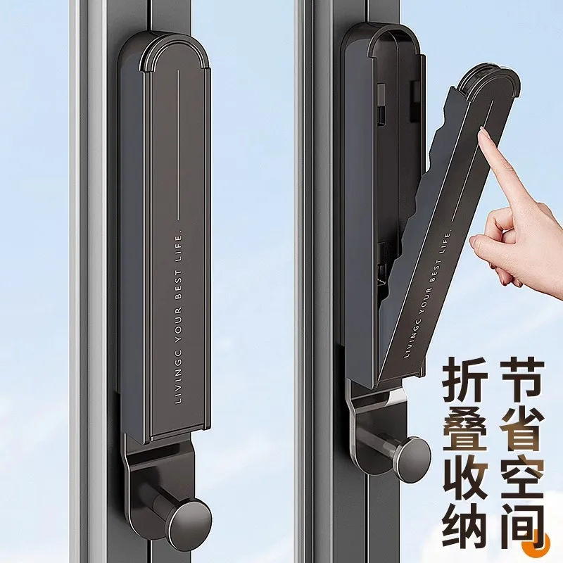 Folding clothes drying rack balcony household non-punching invisible telescopic clothes drying rod indoor
Folding clothes drying rack balcony household non-punching invisible telescopic clothes drying rod indoor