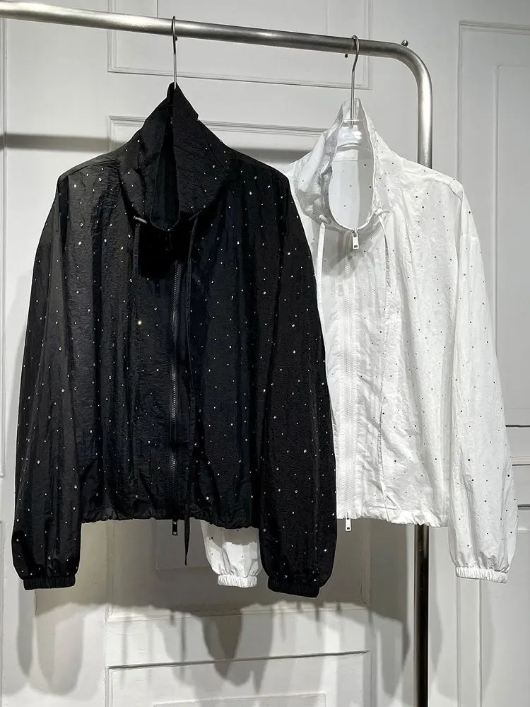 plus Size Summer Casual Diamond Embellished Thin Outerwear Loose Fit Sun Protection Jacket for Heavy Women 300 Pounds
plus Size Summer Casual Diamond Embellished Thin Outerwear Loose Fit Sun Protection Jacket for Heavy Women 300 Pounds