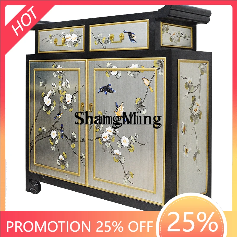 CL Chinese-style entrance cabinet painted against the wall, side cabinet facing the door, aisle cabinet
CL Chinese-style entrance cabinet painted against the wall, side cabinet facing the door, aisle cabinet