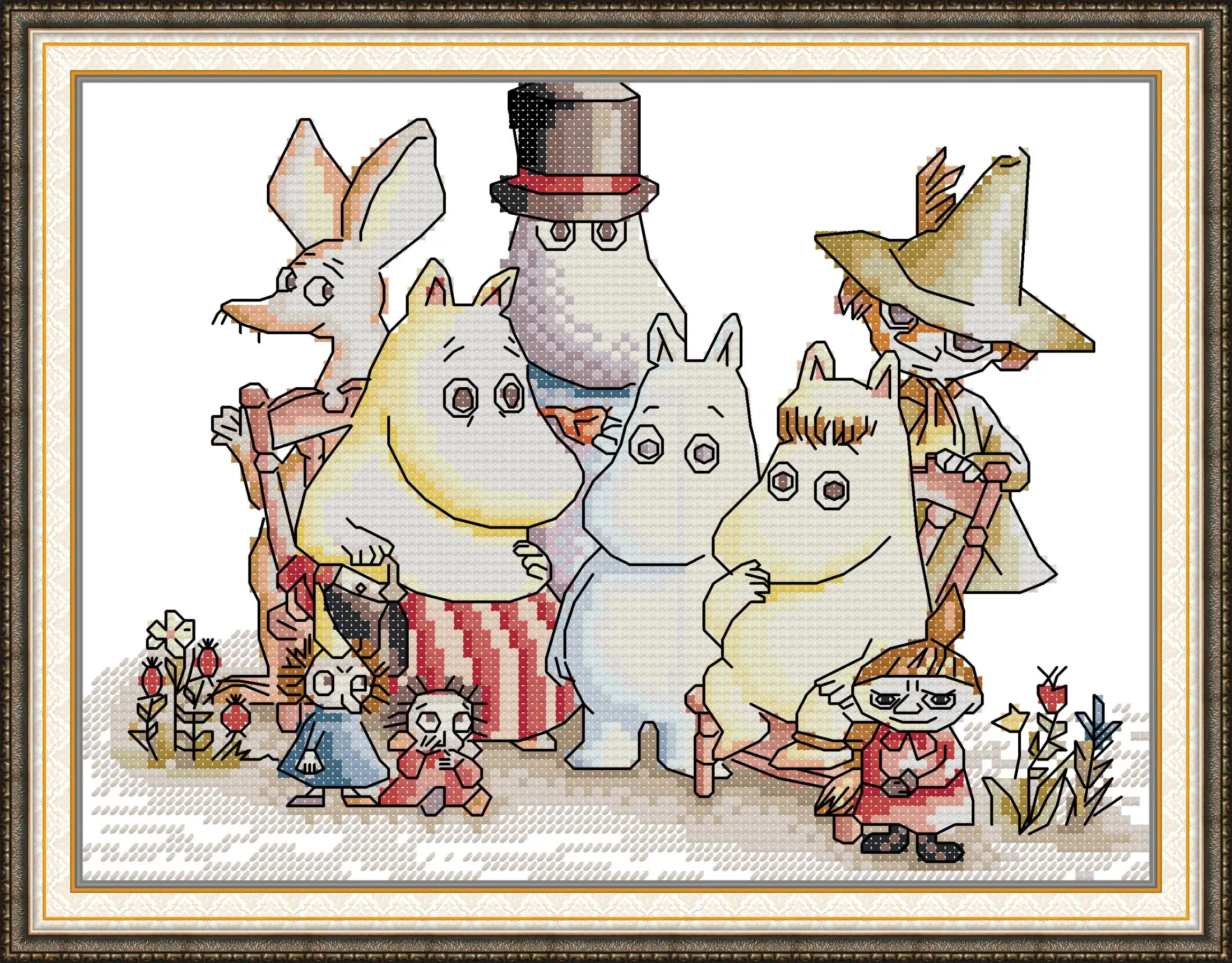 Maydear Full Cross Stitch Kit, 11CT/14CT/16CT/9CT Aida Fabric,DMC Threads Sewing Pattern Embroidery Set-Hippo family
Maydear Full Cross Stitch Kit, 11CT/14CT/16CT/9CT Aida Fabric,DMC Threads Sewing Pattern Embroidery Set-Hippo family