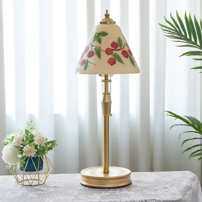Chinese style hand-painted glass bedside lamp living room bedroom decoration retro desktop minimalist desk lamp
Chinese style hand-painted glass bedside lamp living room bedroom decoration retro desktop minimalist desk lamp