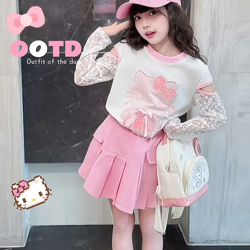Summer Hello Kitty Anime Kawaii Sanrio Ins Fashion Casual Shirt 2025 Cute Short Sleeved Fashionable Two-piece Skirt Set Clothes
Summer Hello Kitty Anime Kawaii Sanrio Ins Fashion Casual Shirt 2025 Cute Short Sleeved Fashionable Two-piece Skirt Set Clothes