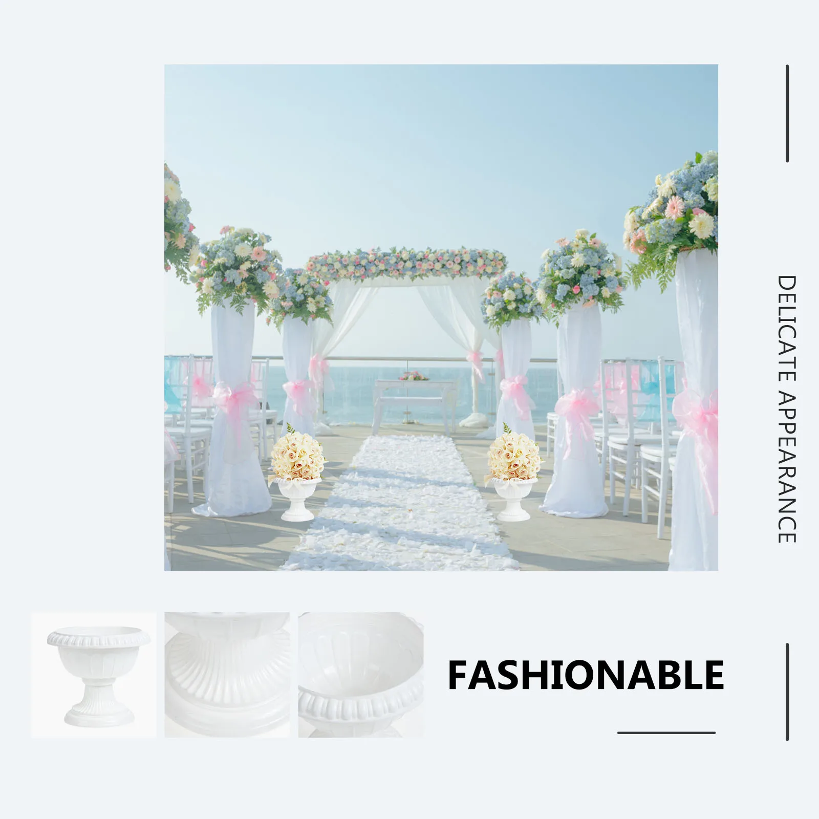 European Style Planter 16x14x11cm PP Material Waterproof Flower Pots Decorative Planters Wedding Vase
European Style Planter 16x14x11cm PP Material Waterproof Flower Pots Decorative Planters Wedding Vase