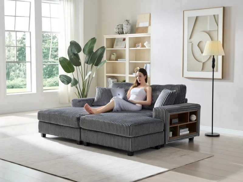 !@U-Shaped Convertible Corduroy Sofa, Modern Fluffy Sleeper Sofa, Oversized Double Lounge for Living Room Apartment
!@U-Shaped Convertible Corduroy Sofa, Modern Fluffy Sleeper Sofa, Oversized Double Lounge for Living Room Apartment