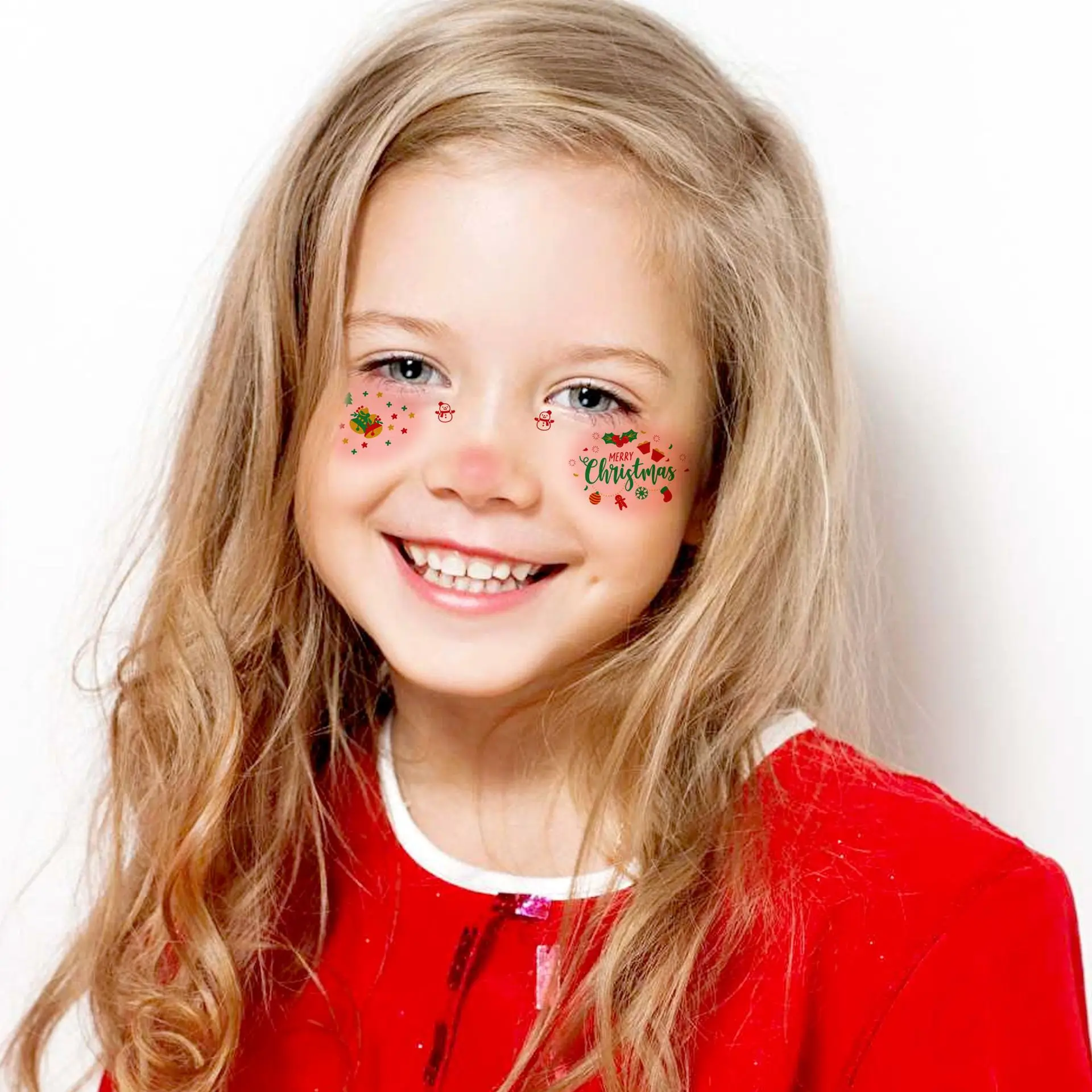 12 Sheets Premium Kids Christmas Makeup Stickers Sweet Cartoon Face Tattoos Temporary Non Toxic For Holiday Party Favors
12 Sheets Premium Kids Christmas Makeup Stickers Sweet Cartoon Face Tattoos Temporary Non Toxic For Holiday Party Favors