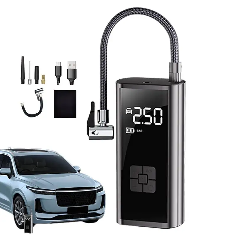 Digital Car Air Pump Compact Tire Inflator For Car Electric Cordless Automobiles Tire Pump With LED Lighting Design Outdoor
Digital Car Air Pump Compact Tire Inflator For Car Electric Cordless Automobiles Tire Pump With LED Lighting Design Outdoor