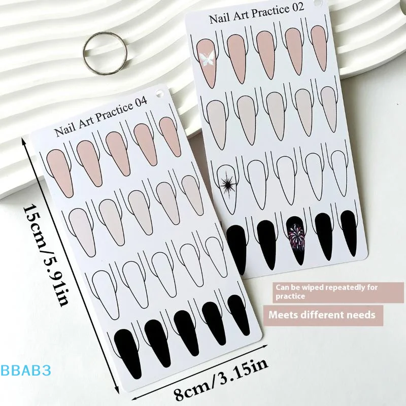 Watercolour Nail Art Practice PVC Paper Trapezoidal Oval Square Nail Shape Beginner's Practice Painting Double Sided Cardstock
Watercolour Nail Art Practice PVC Paper Trapezoidal Oval Square Nail Shape Beginner's Practice Painting Double Sided Cardstock