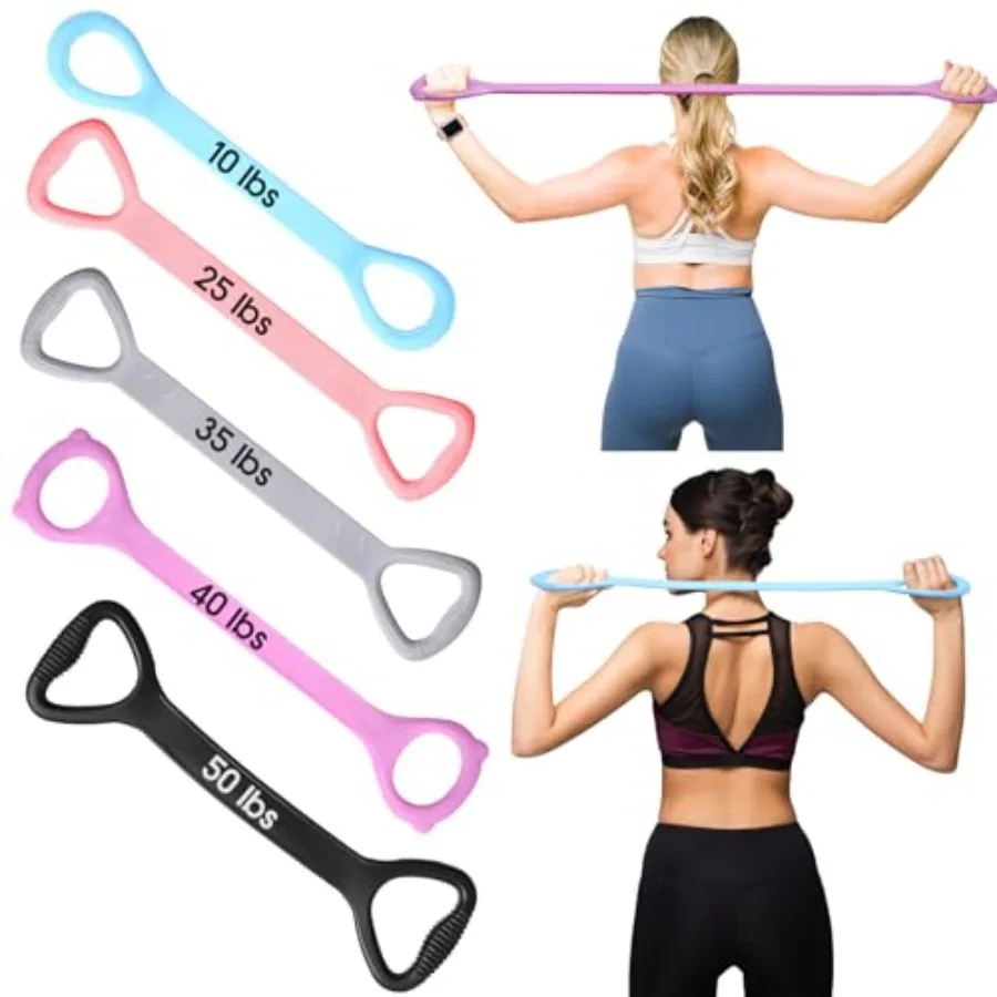5 Pack Figure 8 Fitness Resistance Bands Elastic Bandsfor Arm, Back, Chest and Shoulder, Yoga, Pilates, Stretching, Workout for
5 Pack Figure 8 Fitness Resistance Bands Elastic Bandsfor Arm, Back, Chest and Shoulder, Yoga, Pilates, Stretching, Workout for