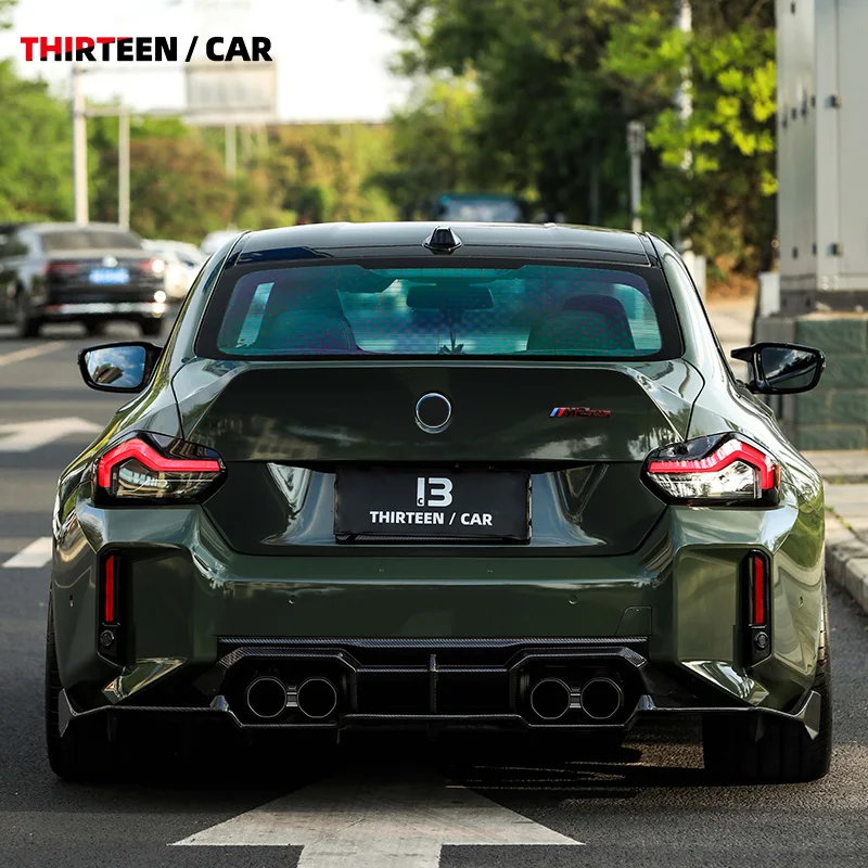 Dry Carbon Fiber Rear Bumper Rear Diffuser Lip Splitter TRV2 Style for BMW G87 M2 CS Accessories Body Kits
Dry Carbon Fiber Rear Bumper Rear Diffuser Lip Splitter TRV2 Style for BMW G87 M2 CS Accessories Body Kits