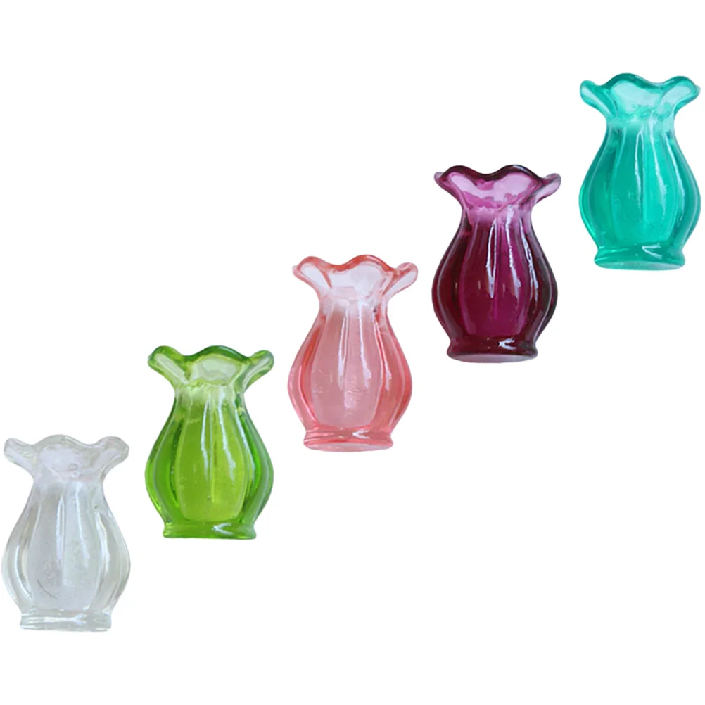 5 Pcs Mini Vase Set Decor Lightweight Easy Placement Plastic Resin Material Realistic Details Simple Fun Addition
5 Pcs Mini Vase Set Decor Lightweight Easy Placement Plastic Resin Material Realistic Details Simple Fun Addition