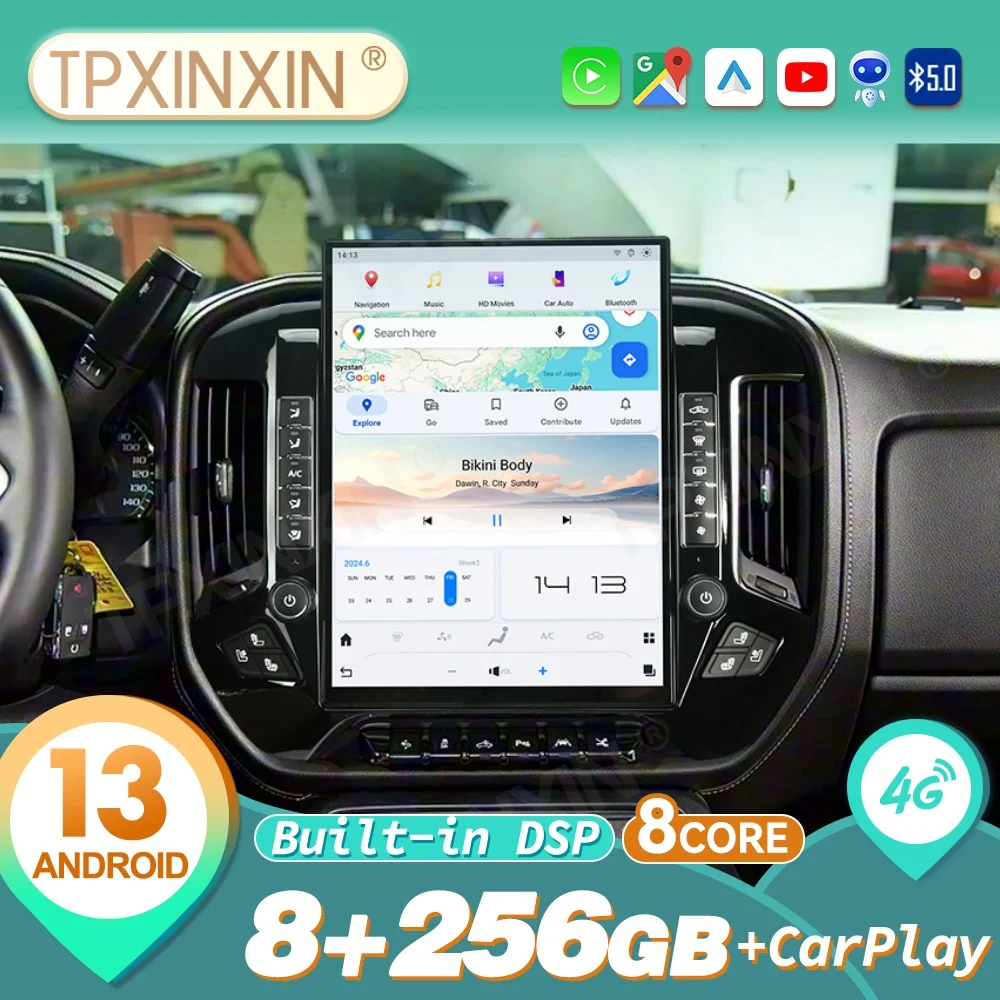 Qualcomm For Chevrolet Silverado GMC 2014~2019 Android Carplay Car Radio Automotive Multimedia Stereo Player GPS Nav Head Unit
Qualcomm For Chevrolet Silverado GMC 2014~2019 Android Carplay Car Radio Automotive Multimedia Stereo Player GPS Nav Head Unit