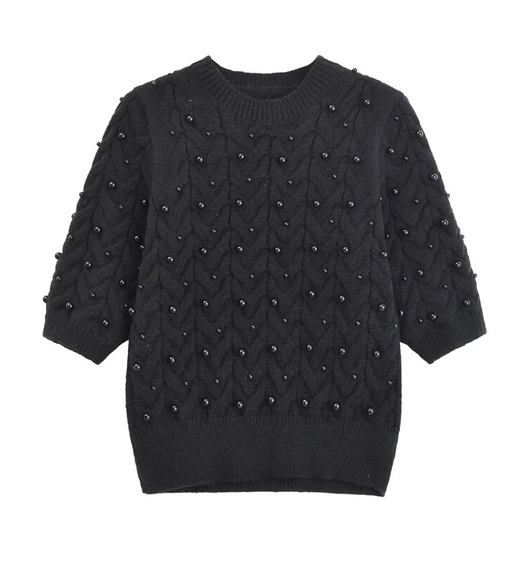 Spring 2024 Women's Slim Fit Knitted Top with Artificial Pearl Decoration ort Sve Commute Sle Polyester Fiber
Spring 2024 Women's Slim Fit Knitted Top with Artificial Pearl Decoration ort Sve Commute Sle Polyester Fiber