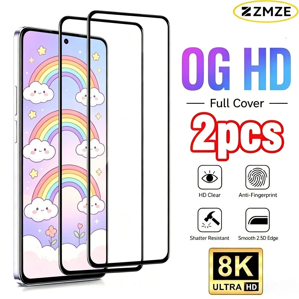 2Pcs Full Cover Tempered Glass for Samsung Galaxy A06 A07 A15 A16 A17 A26 A57 A56 A55 A37 A36 A35 Anti-Scratch Screen Protector
2Pcs Full Cover Tempered Glass for Samsung Galaxy A06 A07 A15 A16 A17 A26 A57 A56 A55 A37 A36 A35 Anti-Scratch Screen Protector