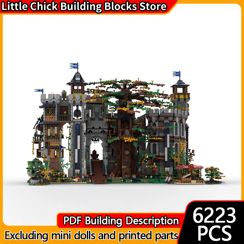 Средневековый замок, модель MOC, строительные кирпичи, замок «Древо жизни», модульная технология, детские праздничные подарки, сборка игрушек, костюм
Средневековый замок, модель MOC, строительные кирпичи, замок «Древо жизни», модульная технология, детские праздничные подарки, сборка игрушек, костюм