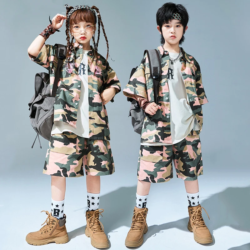 2023 New Jazz Dance Costumes For Kids Loose Camouflage Suit Girls Modern Steet Dance Wear Boys Hip Hop Dance Clothing DQS13449
2023 New Jazz Dance Costumes For Kids Loose Camouflage Suit Girls Modern Steet Dance Wear Boys Hip Hop Dance Clothing DQS13449