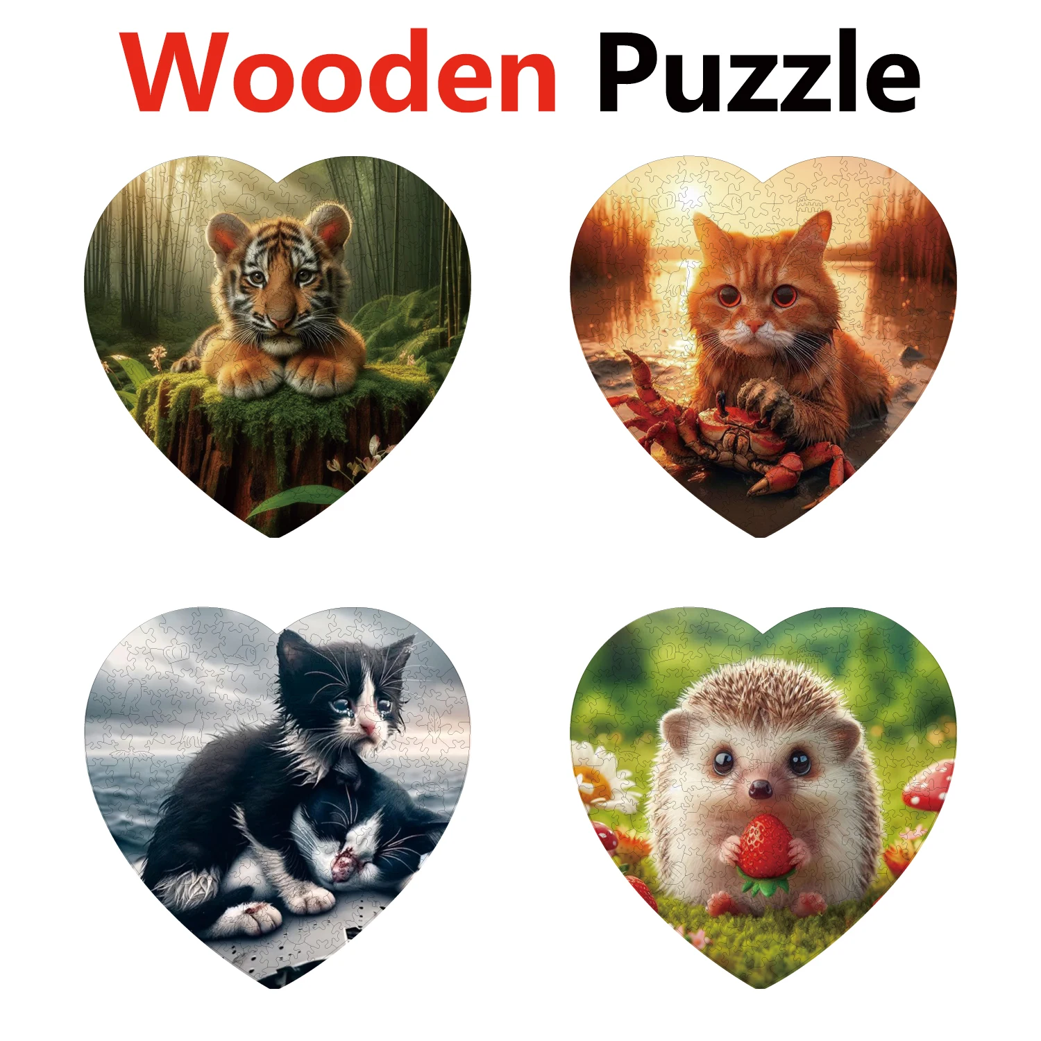 Tiger Cat Hedgehog Animal Puzzles High Quality Jigsaw Puzzle Wooden Puzzle Best Christmas Gift
Tiger Cat Hedgehog Animal Puzzles High Quality Jigsaw Puzzle Wooden Puzzle Best Christmas Gift