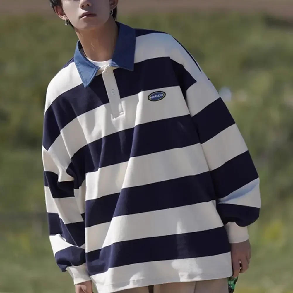 Fashion Retro Casual Sweatshirt Long Sleeve Casual Men Striped Sweatshirt Comfortable Fit Fashion Vintage Design
Fashion Retro Casual Sweatshirt Long Sleeve Casual Men Striped Sweatshirt Comfortable Fit Fashion Vintage Design