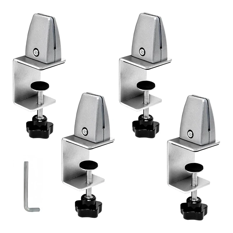 Protective Clip For Panels 0.32Cm To 2.54Cm Thick, Adjustable Desktop Divider Clamp, Aluminum Desktop Divider Clamp
Protective Clip For Panels 0.32Cm To 2.54Cm Thick, Adjustable Desktop Divider Clamp, Aluminum Desktop Divider Clamp