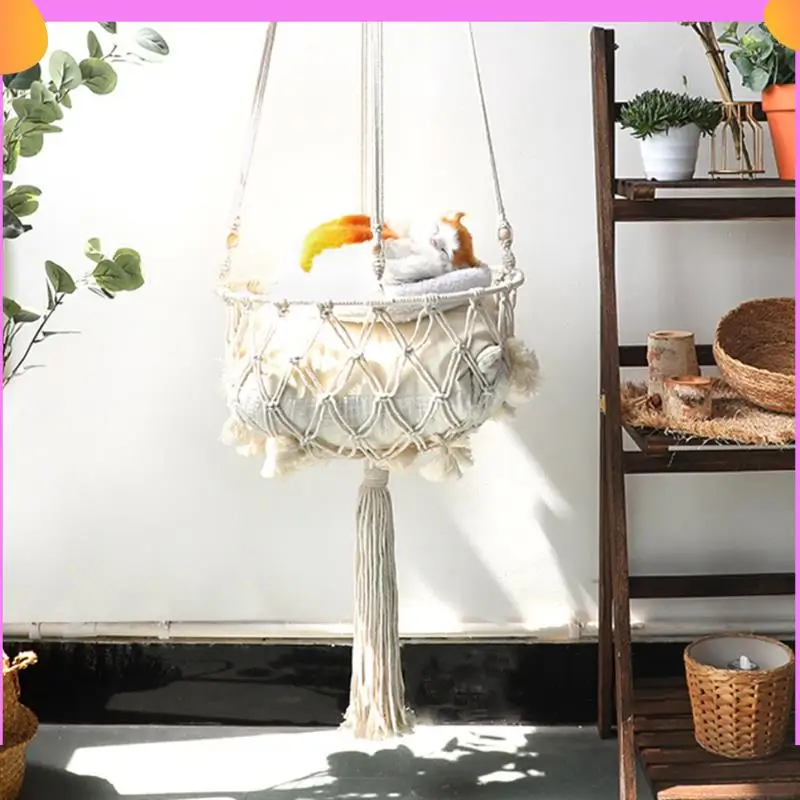 A23P Bohemian Woven Cat's Nest Hammock European Net Bag Hanging Cat Hanging Basket Swing
A23P Bohemian Woven Cat's Nest Hammock European Net Bag Hanging Cat Hanging Basket Swing