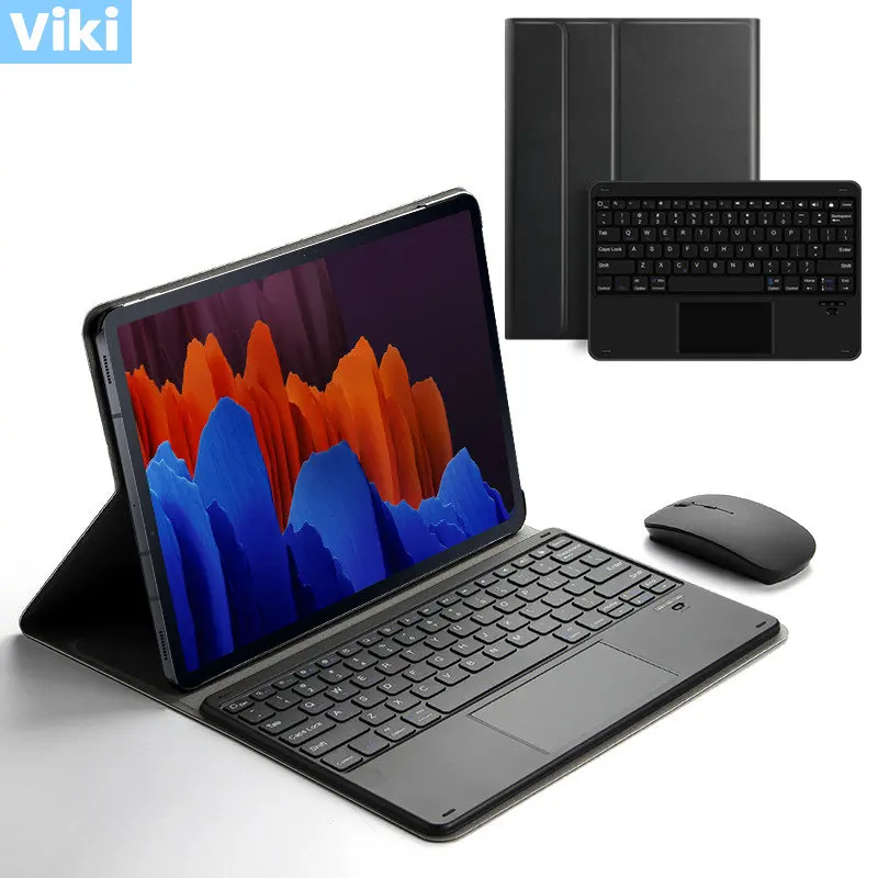 Keyboard Case For Samsung Galaxy Tab S7 Plus T970 T975 SM-T970 SM-T979 12.4 Tablet Bluetooth keyboard Cover case with touchpad
Keyboard Case For Samsung Galaxy Tab S7 Plus T970 T975 SM-T970 SM-T979 12.4 Tablet Bluetooth keyboard Cover case with touchpad