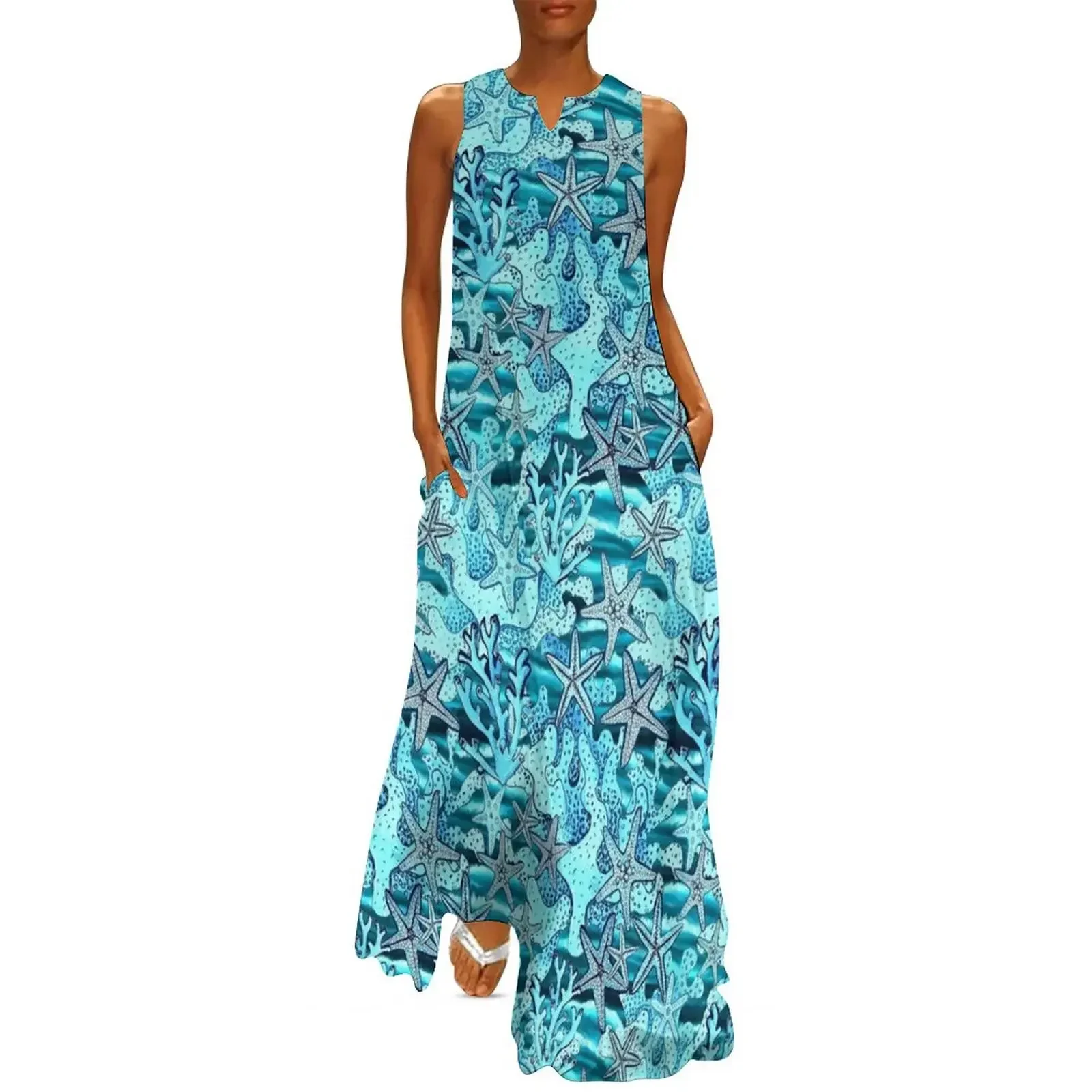starfish coral reef in teal and turquoise Long Dress prom clothes womans clothing summer dresses women 2025 Dress
starfish coral reef in teal and turquoise Long Dress prom clothes womans clothing summer dresses women 2025 Dress