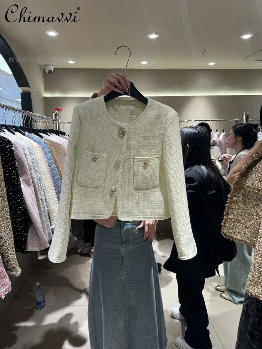 Female Spring Clothes 2024 New Fashion Round Neck Long Sleeve Short Coat Commuting Elegant All-Matching Women's Jackets Top
Female Spring Clothes 2024 New Fashion Round Neck Long Sleeve Short Coat Commuting Elegant All-Matching Women's Jackets Top