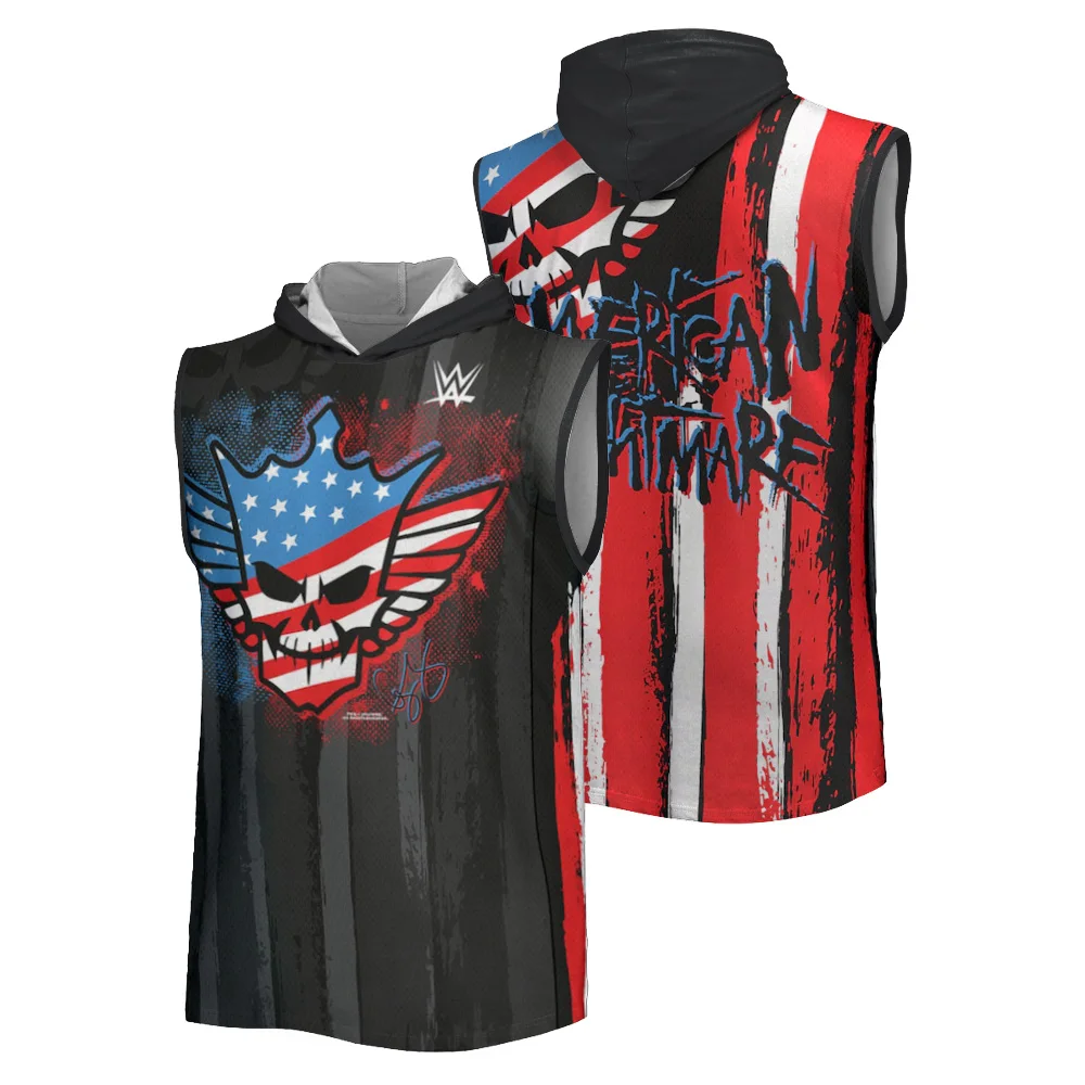 Cody Rhodes American Nightmare Flag T-shirt WWE 2025 Summer 3D Printed Sports hooded Vest Fitness breathable Men's tank top
Cody Rhodes American Nightmare Flag T-shirt WWE 2025 Summer 3D Printed Sports hooded Vest Fitness breathable Men's tank top