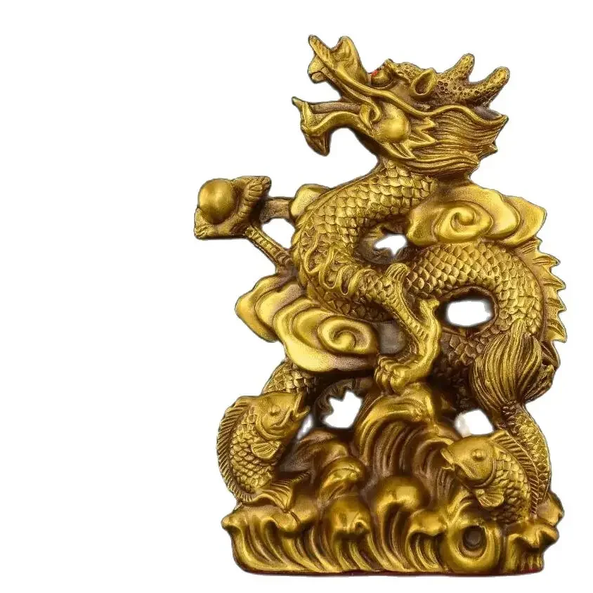Copper Dragon Ornament Pure Copper Nafu Xianglong Crafts Living Room Office Chinese Decorations
Copper Dragon Ornament Pure Copper Nafu Xianglong Crafts Living Room Office Chinese Decorations