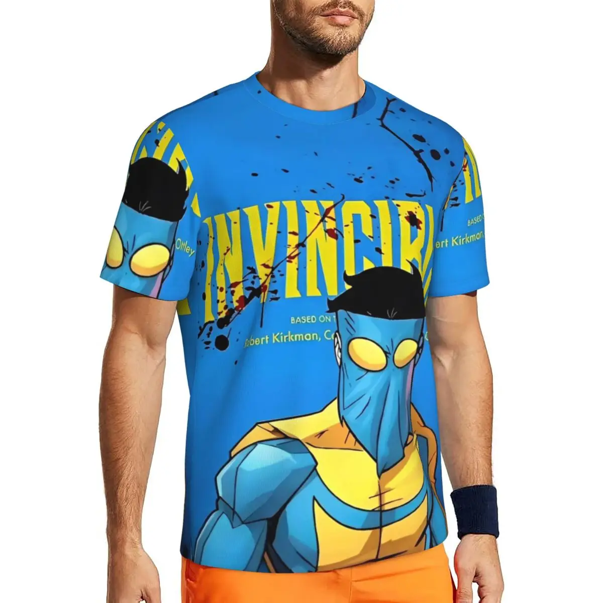 Invincible Hero Manga Mark Grayson T-Shirt Popular Gym T-Shirts Short Sleeve Quick-drying Tshirt Streetwear Oversized Clothes 
Invincible Hero Manga Mark Grayson T-Shirt Popular Gym T-Shirts Short Sleeve Quick-drying Tshirt Streetwear Oversized Clothes