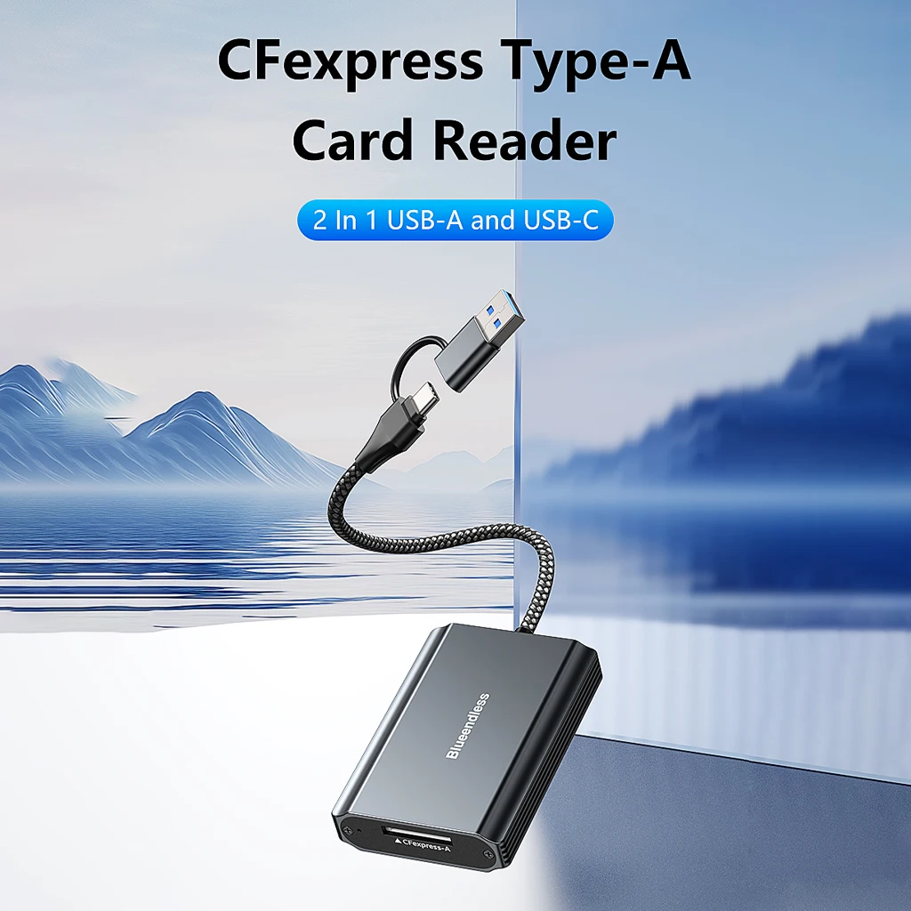 Устройство для чтения карт CFexpress Type A/B с кабелем USB C/A, поддержка Android/Windows/Mac OS, корпус из алюминиевого сплава
Устройство для чтения карт CFexpress Type A/B с кабелем USB C/A, поддержка Android/Windows/Mac OS, корпус из алюминиевого сплава
