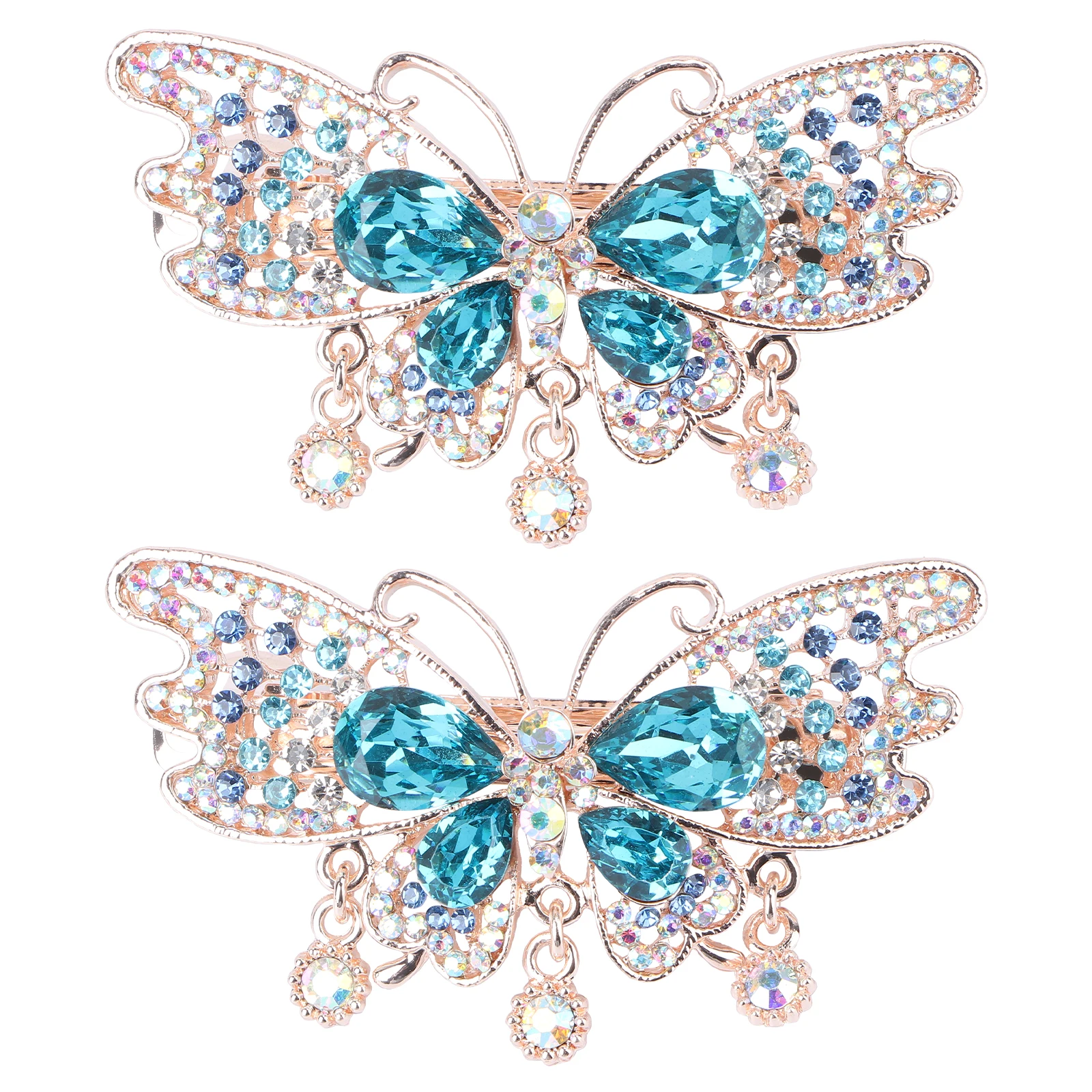 2pcs Crystal Barrettes Clips For Women Spring Ponytail Holders Automatic Barrettes Female Hair Clamps Simple Headdress
2pcs Crystal Barrettes Clips For Women Spring Ponytail Holders Automatic Barrettes Female Hair Clamps Simple Headdress