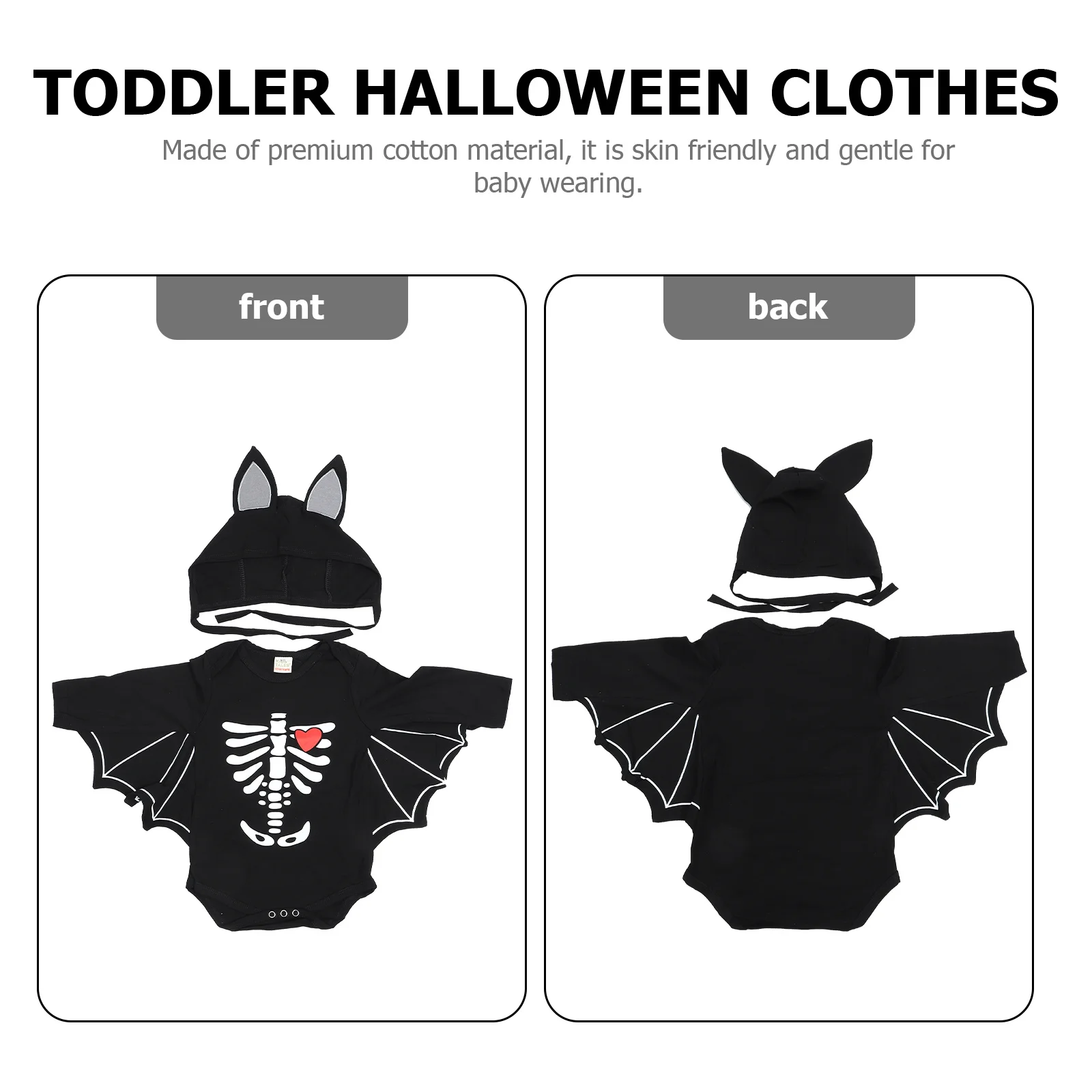 Bat-sleeved Baby Jumpsuit Clothes for Kids Halloween Toddler Jumpsuits Winter Dress 
Bat-sleeved Baby Jumpsuit Clothes for Kids Halloween Toddler Jumpsuits Winter Dress