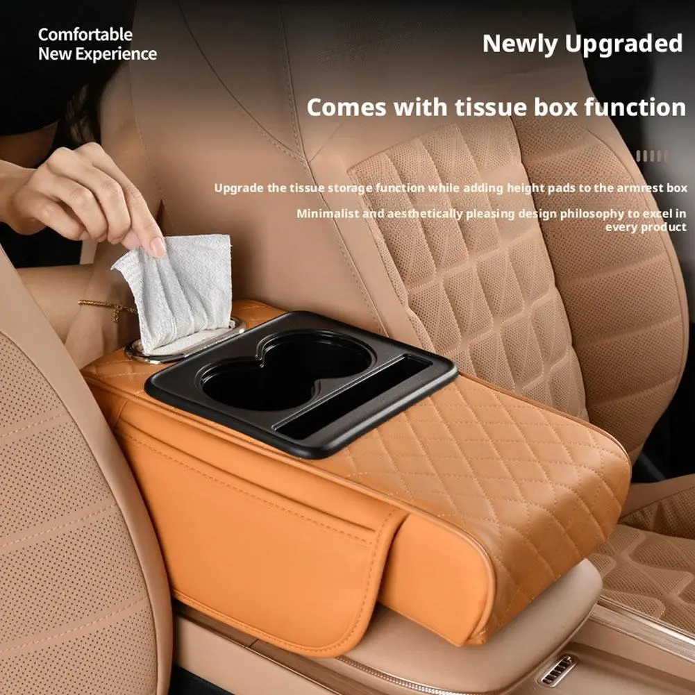 Multifunctional PU Leather Car Armrest Box Mat Tissue Tissue Towel Interior Accessories Slot Holder Box Car Paper Organizer K8K1
Multifunctional PU Leather Car Armrest Box Mat Tissue Tissue Towel Interior Accessories Slot Holder Box Car Paper Organizer K8K1