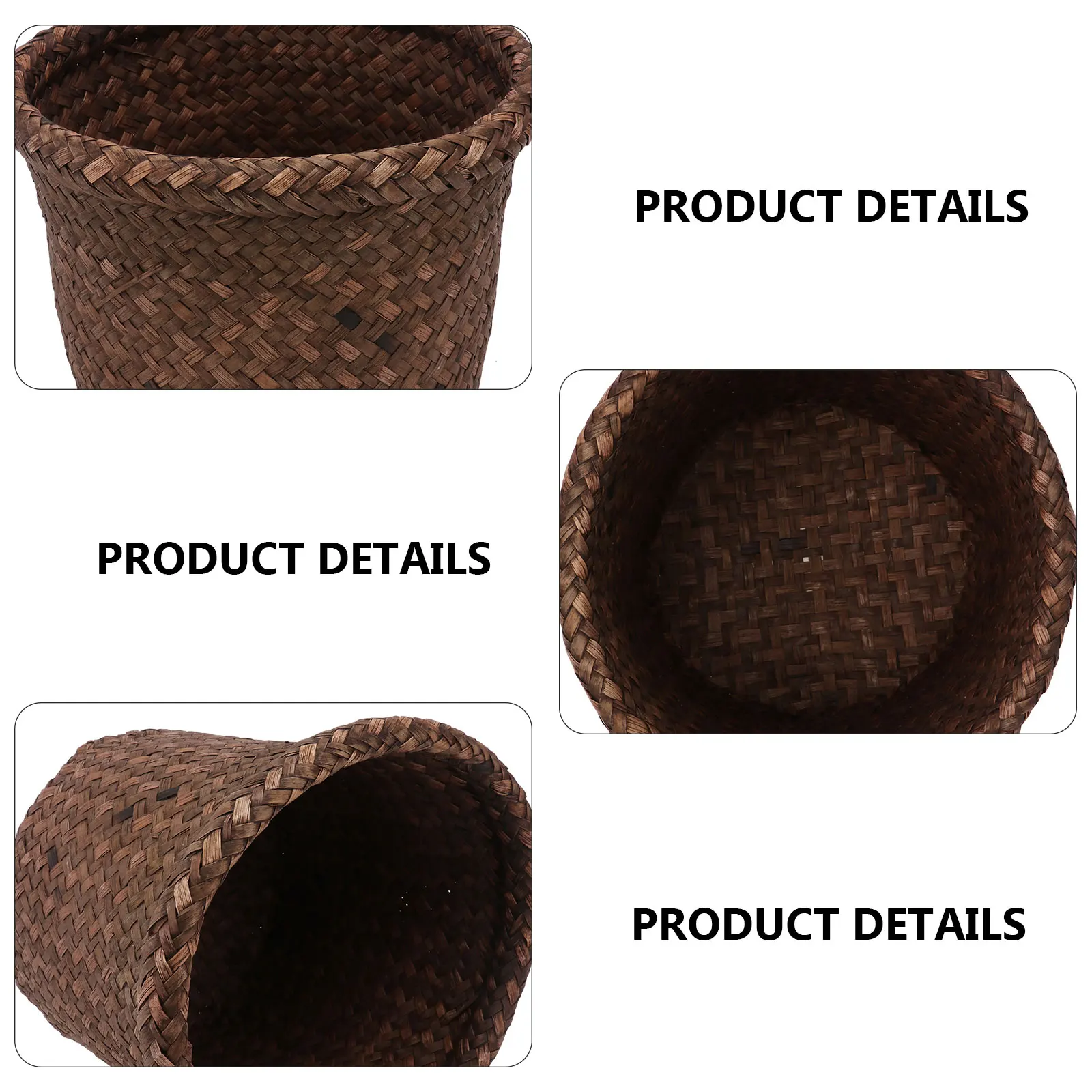 Seaweed Woven Plant Round 15x12cm Handmade Planter Flower Pot Seaweed Woven Plant Holder Home Decor Clothes Toy
Seaweed Woven Plant Round 15x12cm Handmade Planter Flower Pot Seaweed Woven Plant Holder Home Decor Clothes Toy