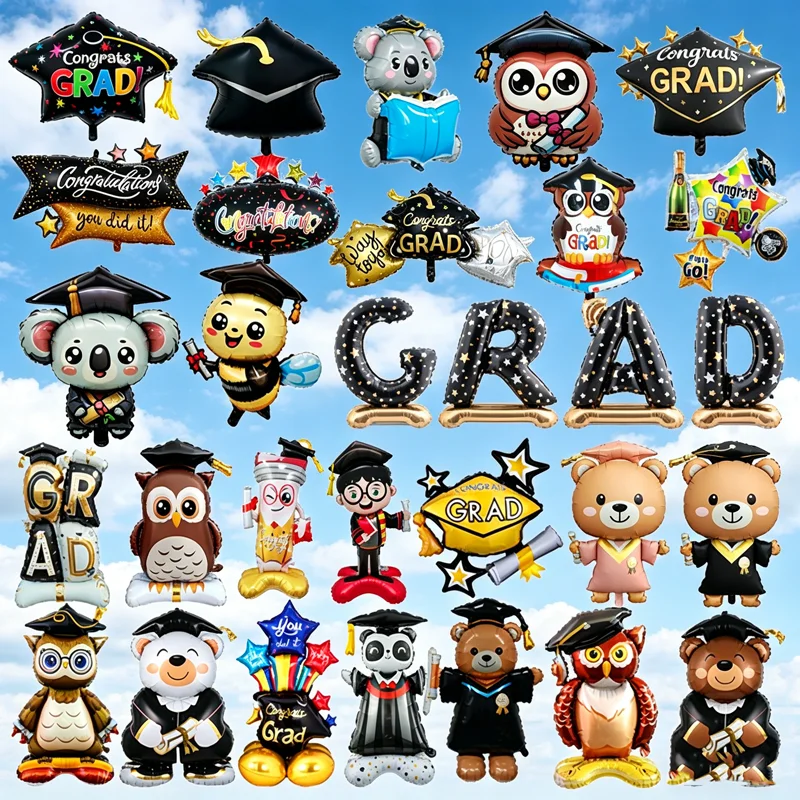 1PCS New Cartoon Foil Balloons Graduation 2026 Decorations Scene Party Supplies Graduation Season Ballons Accessories
1PCS New Cartoon Foil Balloons Graduation 2026 Decorations Scene Party Supplies Graduation Season Ballons Accessories