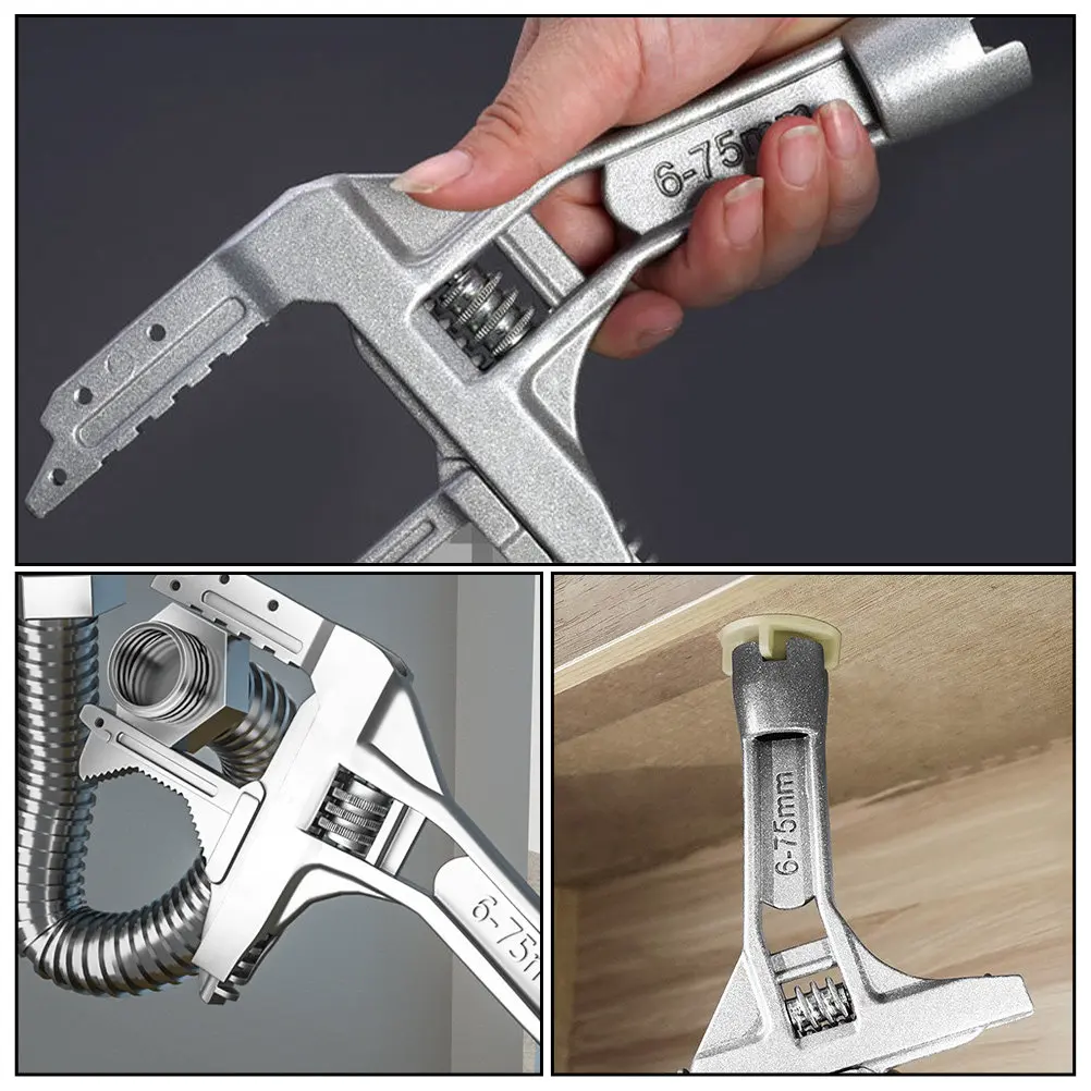 1Set High Quality Multifunctional Wrench for Bathroom Kitchen Faucet Sink Drain Pipe Water Valve Repair Maintenance Cleaning
1Set High Quality Multifunctional Wrench for Bathroom Kitchen Faucet Sink Drain Pipe Water Valve Repair Maintenance Cleaning