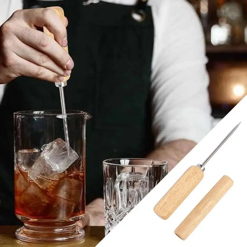 Stainless Steel Ice Chisel with Solid Wood Handle Ice Pick Tool for Home Bar, Break Large Ice for Cocktails, Whiskey & Wine
Stainless Steel Ice Chisel with Solid Wood Handle Ice Pick Tool for Home Bar, Break Large Ice for Cocktails, Whiskey & Wine