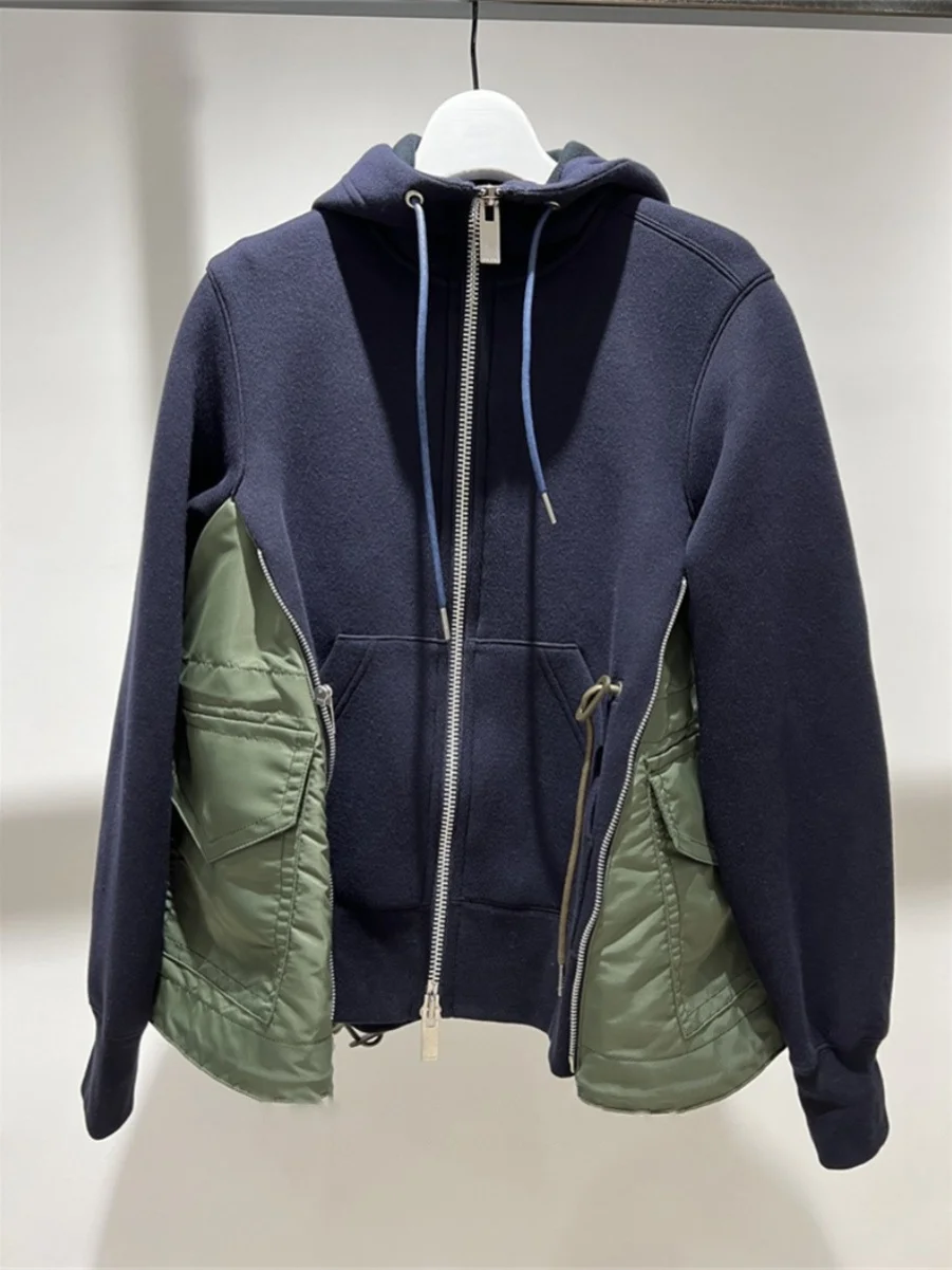 FOG SACAI женский тюре свободного кроя с капюшоном на молнии, теплые шнурки, модный уличный длинный свек, смесь хлопка
FOG SACAI женский тюре свободного кроя с капюшоном на молнии, теплые шнурки, модный уличный длинный свек, смесь хлопка