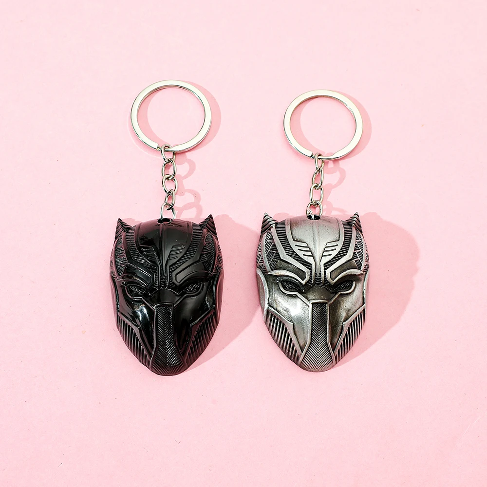Cool Anime Avenger Black Panther Mask Metal Car Keychain Men Women Bag Pendant Key Ring Key Holder
Cool Anime Avenger Black Panther Mask Metal Car Keychain Men Women Bag Pendant Key Ring Key Holder