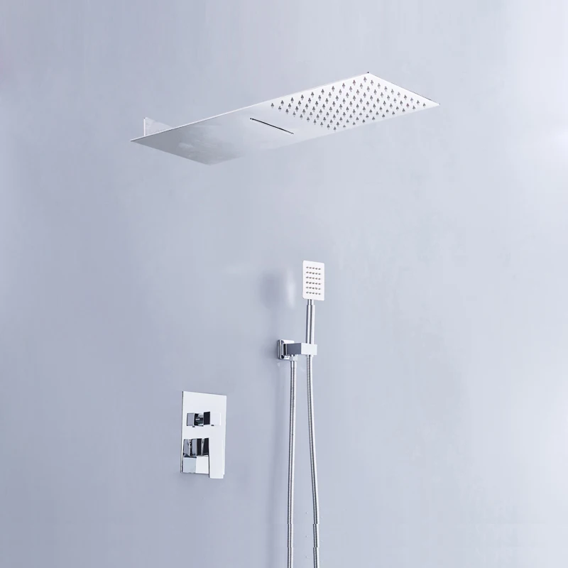BAKALA 3 way brass control valve with stainless steel Rainfall Shower Head and Waterfall Shower Head BR-CF-F1009B
BAKALA 3 way brass control valve with stainless steel Rainfall Shower Head and Waterfall Shower Head BR-CF-F1009B