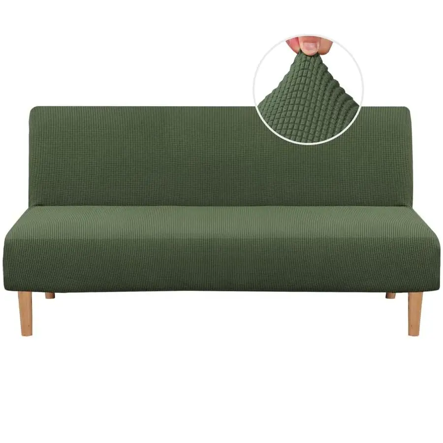 Armless Futon Cover Stretch Sofa Bed Slipcover Protector Elastic Feature Rich Textured High Spandex Small Checks Jacquard Fabric
Armless Futon Cover Stretch Sofa Bed Slipcover Protector Elastic Feature Rich Textured High Spandex Small Checks Jacquard Fabric